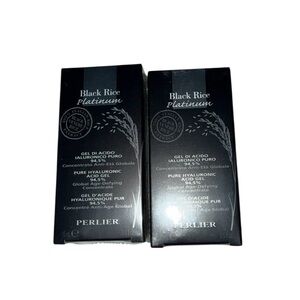 2 Perlier Black Rice Platinum 94.5% Pure Hyaluronic Acid Gel 3.2 fl. oz Sealed